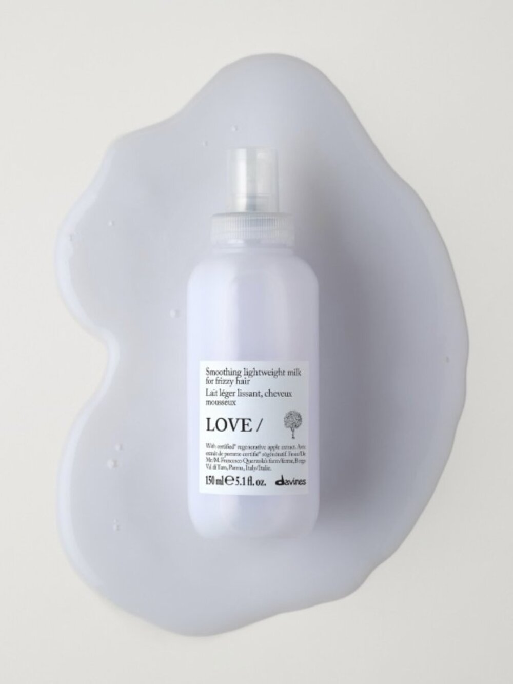 ❣️2/$36 NEW Davines LOVE Smoothing Lightweight Milk Frizzy Hair Retail $33.00